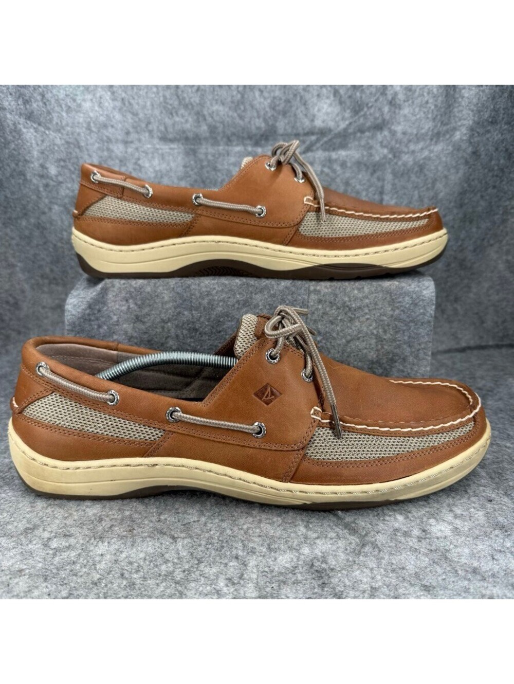 Sperry Mens Tarpon 2-Eye Boat Shoe Brown Size 15 Nautical Fisherman 250